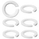 E27 to E14 Lamp Shade Adapter Ring, 6 Pack Screw Lampshade Reducer Washer E27 Lamp Rings, 42mm to 29mm Lampshade Converter Ring Plastic Light Shade Replacement Parts