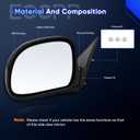 ECCPP Manual Left & Right Side Mirror Set For Chevy Blazer S10/ For GMC Jimmy S-15/ For Sonoma Pickup 1994-1998, Medium