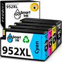 952XL High Yield Ink Cartridges(Black/Cyan/Magenta/Yellow 4Pack)Compatible for HP 952XL HP952 HP952XL Replacement for Officejet Pro 8710 7740 8720 8702 8210 7720 8700 8740 8216 8725 8200 Printers
