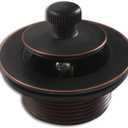 Lift and Turn Bathtub Drain Stopper with ABS Plastic Bushing, Fits in 1-1/2 Inch or 1-3/8 Inch Inner Bathtub Shoe, Easy to Install, Venetian Bronze