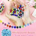 120PCS FIVEIZERO Rhinestone Beads for Jewelry Making, 10mm Dark Red Shiny Round Shamballa Disco Bead, Sparkle Crystal Clay Beads for DIY Bracelets, Necklaces, Earrings, and Crafts