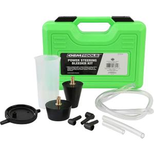 OEMTOOLS 27311 Power Steering and Brake Bleed Adapter Kit, Works w/Hand Vacuum Bleeder, Brake Line Bleeder Kit w/ 2 Rubber Power-Steering Adapters