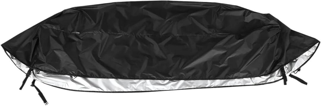 7.5 x 3 x 1.5 ft Kayak Cover Inflatable Boat Cover Rubber Boat Protective Cover for Paddle Boat, Kayak Cover (Black)