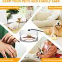 Flea Traps for Inside Your Home 2 Packs, Flea Light Trap for Indoor, Bed Bug Killer with Sticky Pads & Light Bulb Replacement, Natural Fleas Insect Infestation Treatment Trap