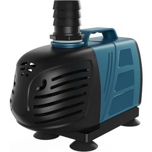 Uniclife Aquarium 1000 GPH Submersible and Inline Water Pump 80W 10ft High Lift AC 120 V Quiet Return Pump with 10 ft. Power Cord for Large Fish Tanks Pond Waterfalls Fountains Sumps and Gardens