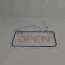 Open Signs for Business Window, 16"x 9" Neon Open Sign, Bright COB Chip LED Open Sign with ON/OFF Switch, Blue & Pink Open Light Up Sign for Wall, Shop, Hotel, Horizontal (16*9 inch, Blue Pink Horizontal)