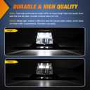 Nilight LED License Plate Light w/Bracket Mount Waterproof Courtesy Step Tag Dome Cargo Lights Chrome Housing 12V for Truck Trailer RV UTV ATV Camper Boat