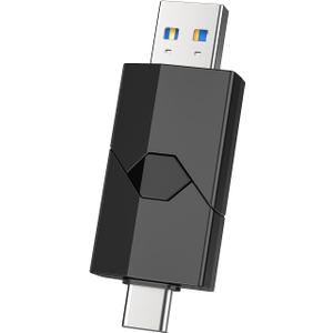 RAOYI 512GB USB C Flash Drive 2 in 1 Type C + USB 3.0 Flash Drive Dual OTG Retractable Type-C Thumb Drive Portable USB-C Memory Stick for iPhone 15 iPad Pro Android Smartphone Tablet PC (Black)
