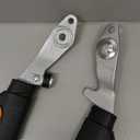 Fiskars Power-Lever Extendable Hedge Shears, Self-Sharpening Serrated Steel Blades for Clean Cuts, Handles Adjust 25"-33" for High Reach, Multiplies Leverage for 2x Power, 10" Blades, Orange/Black