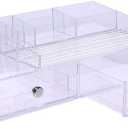 InterDesign 2 Drawer Cosmetic Organizer for Vanity Cabinet to Hold Makeup, Beauty Products, Clear