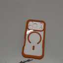 Diaclara Magnetic Designed for iPhone 17 Pro Case 6.3'' [Full Camera Protection] Full Body Bumper,[Compatible with MagSafe] Military Drop Proof Phone Case w/Built-in Screen Protector,Orange