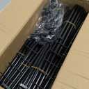 VTRIN 10 Tier Shoe Rack Tall Large Capacity 50 Pair Wide Shoe Organizer with Two Hooks Sturdy Metal Shoe Shelf for Entryway, Closet, Bedroom (Black)