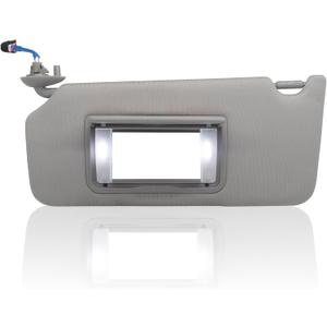 Driver Left Side Sun Visor Replacement Compatible with Accord 2008 2009 2010 2011 2012 2013 2014 2015 2016 with LED Light Replaces# 83280-TA5-A51ZA 83280TA5A51ZA Color NH686L