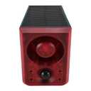 Adjustable Volume Solar Sound and Light Alarm, Solar Outdoor Motion Sensor Alarm, 3 Modes Motion Activated Strobe Light with Remote Control for Villa, Chicken Coop, Farm, Orchard