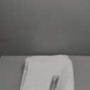 N&Y HOME 54 Inch Waffle Weave Shower Curtain with Snap-in Fabric Liner & 12 Metal Hooks Set - 54" x 72" Shower Stall Size, Hotel Style & Mesh Top Window, Machine Washable - White, 54x72