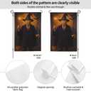 Funny Happy Halloween Flags 12x18 In Double Sided Pumpkin Bat Outdoors Garden Flag for Yard Lawn Decoration