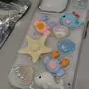 3D Seashell Clear Phone Case for iPhone 16 Pro 6.3",Unique Cute Chic Beachy Pearl Whale Shark Fish Pattern Trendy Funny Summer Coastal Protective Cover for iPhone 16pro 6.3inch