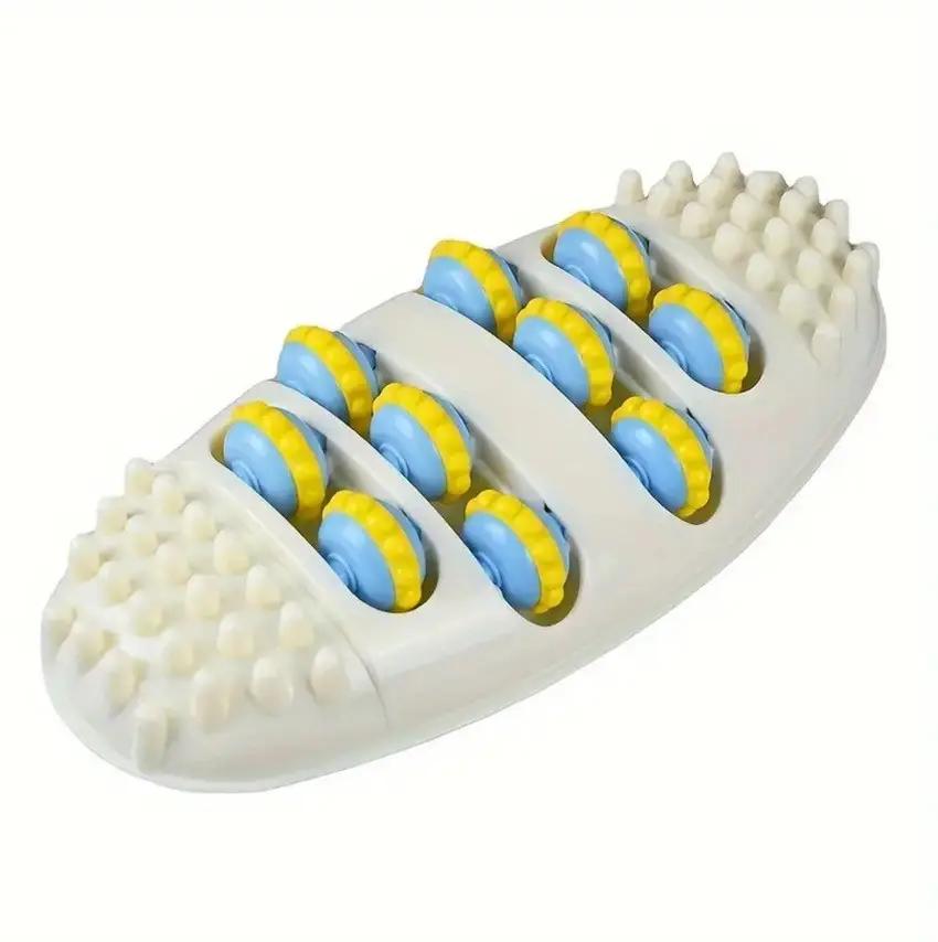 Massor Dual Foot Massager Roller Stress Reliever Massage Original Shiatsu Acupressure Relaxation (Excellent Plastic)