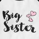 SXSXSX Big Sister Announcement T-Shirt Cotton Soft Toddler Girl Top I'm Going to Be a Big Sister Gift (1-7 Years)