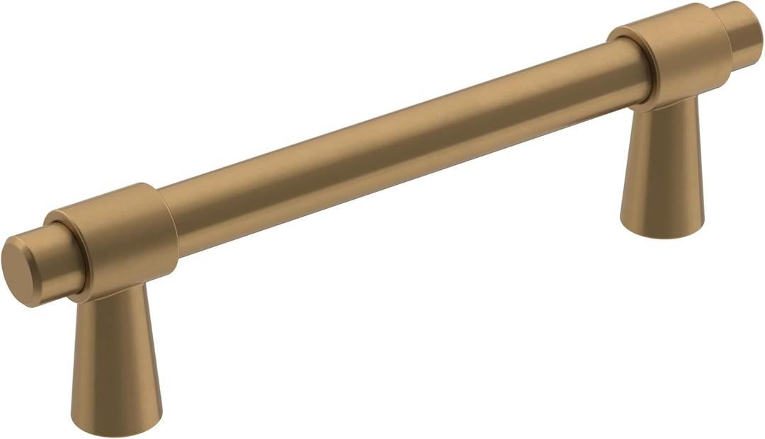 Amerock | Cabinet Pull | Champagne Bronze | 3-3/4 inch (96 mm) Center-to-Center | Destine | 1 Pack | Drawer Pull | Cabinet Handle | Cabinet Hardware