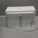 3 Tier Fruit Basket for Kitchen Counter, Silver/White Ceramic Fruit Bowl for Countertop, Home Fruit Rack with Holder, Vegetable Bowl Snacks Nuts Bread Candy Storage (White)