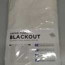 100% Blackout Shield Linen Blackout Curtains for Bedroom 84 Inches Long, Back Tab/Rod Pocket Living Room Drapes, Thermal Insulated Blackout Curtains 2 Panels Set, 50" W x 84" L, Cream