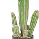 Artificial Cactus 16 INCH Tall Fake Cactus Plants Faux Cacti Saguaro with Planter for Indoor Outdoor Home Office Shop Garden Decoration