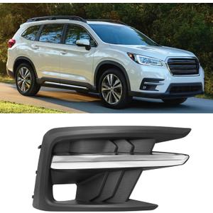 TTCR-II Compatible with 2019-2022 Subaru Ascent Front Bumper Fog Light Cover SU1039134 57731XC08A, for 2019-2022 Subaru Ascent Fog Lamp Bezel Crome Trim Right Passenger Side Replacement