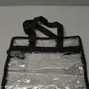 Clear Bag for Stadium Events Approved, 12x6x12 Large Transparent Tote Bag with Zipper for Gym Concert Sports Festivals