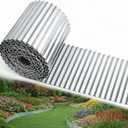 Corrugated Metal Edging, 8"x45Ft Rust-proof Landscape Edging Border
