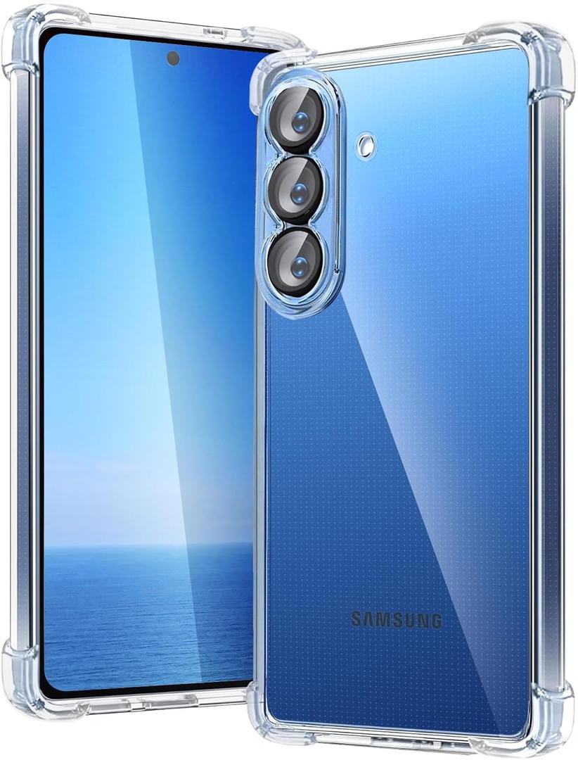 Clear Silicone Case for Samsung Galaxy A37, [Never Yellow Technology] [10FT Mil-Grade Protection] Transparent Slim Cover SamsungA37 GalaxyA37 Phone Case (Clear, Galaxy A37)