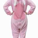 XXLOG Adult Onesie Halloween Costume Unisex Animal Pajamas Cosplay One Piece Sleepwear for Women and Men (Pink, XL)