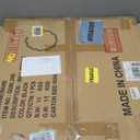 PROHOMEWARE Black Round Mirror 24 Inch Wavy Bathroom Vanity Mirror Black Frame Modern Wall Mirror Decorative Wall-Mounte Anti-Rust, Tempered Glass