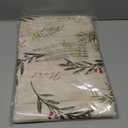 Elrene Home Fashions Holiday Tree Trimmings Wrinkle Resistant Fabric Christmas Tablecloth, 60"X84", Oval