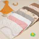 Premium Soft Cotton 52x28 Inches Muslin Crib Sheets Fitted Crib Mattress Sheet for Baby Girls & Boys, Soft Boho Neutral Toddler Bedding Bed Sheets Fits Well Standard Size Crib Mattress 28x52 Inches (E - Teddy Bear)