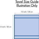 Bumble Dish Cloths (8 Pack) | 12" x 12" | 100% Cotton Kitchen Towels | 405 GSM | Soft, Highly Absorbent & Durable Dish Towels for Kitchen | Gray