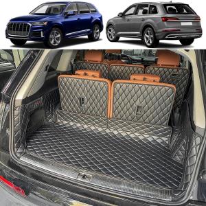 Cargo Mat Compatible with 2017-2026 Audi Q7 Cargo Liner for Q7/SQ7 Trunk Mat (Rear Left and Right Side Panels)