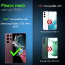 IMBZBK for Samsung Galaxy S22 Ultra 5G Screen Protector [Not Glass], 3 Flexible TPU Film with 3 Tempered Glass Camera Lens Protector, Fingerprint Suitable, Case Friendly [3+3 Pack]