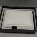 L'UGX Professional Nail Curing Lamp for Gel Polish Dryer 72W LED UV Nail Lights with Arm Rest Pillow & Retractable Tray,Perfect for Manicure & Pedicure at Salon & Home - Plug-in Nail Lamp (White)