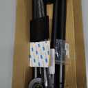 Thestoa Shower Curtain Rod Adjustable 30-80" with Holder, Anti-Rust Shower Rod & Spring Tension Shower Rod No Drill, Black Shower Curtain Rod for Bathroom Tension Rod