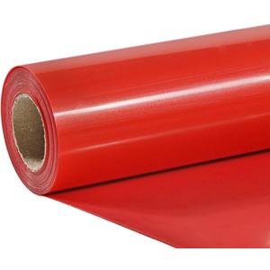 TUMIYA Red Heat Transfer Vinyl HTV Rolls, 12" x 8ft Red Iron on Vinyl for T-Shirt, Glossy Adhesive HTV Vinyl for Heat Press DIY Design Easy to Cut