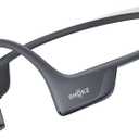 SHOKZ New OpenRun Pro 2 - Open-Ear, Bone Conduction Sport Headphones - with Reflective Strip - Sweat Resistant, Workout Headphones - Secure, Wireless, Comfortable Fit-Deep Bass and Smart Mic App (Mini, Black)