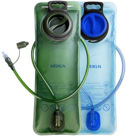 HEIKLN Hydration Bladder 1.5L-2L-2.5L-3L,Leak Proof Water Reservoir, BPA Free Military Water Storage Bladder Bag Hydration Pack Replacement Easy Clean for Bicycling Hiking Camping Hunting Running