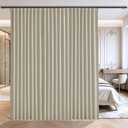 Floor to Ceiling Curtains for Wall Ceiling Mount Track - Blackout Hanging Room Divider Curtains for Ceiling Track System or Rod with Hooks - Room partition Extra Wide Curtain, 1 Panel