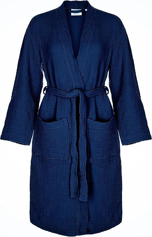 No Brand Muslin Unisex Bathrobe Women & Men, 100% Cotton Kimono Lightweight Robe | Long Robes Soft, Absorbent, Spa robes No Size No Brand Muslin Unisex Bathrobe Women & Men, 100% Cotton Kimono Lightweight Robe | Long Robes Soft, Absorbent, Spa robes No Size