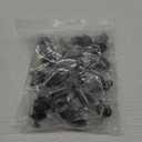 36 Pack Round Cabinet Knobs 1.05 Inch Drawer Pulls with Screws for Kitchen Cabinet Knobs Dresser and Door Handles Knob, Black