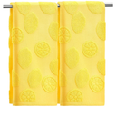 2 Pcs Lemon Hand Towels for Bathroom 100% Cotton Jacquard Weave Bath Towel Set Soft Absorbent Dish Washcloth for Bathroom Kitchen Tropical Theme Gifts 13.8 x 29.5 Inch (Lemon Yellow)