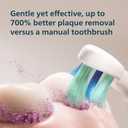 Philips Sonicare 4100 Series Electric Toothbrush - Sonic Toothbrush with Advanced Sonic Technology, Pressure Sensor, Two Intensity Settings, Smartimer & Quadpacer, Black, Model HX3681/24