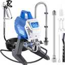 X9 Airless Paint Sprayer, 0.39GPM Paint Sprayer for Home Interior 650W 3000psi Airless Sprayer with Low Overspray Adjustable Pressure & Motor Speed for House Painting DIY Garage