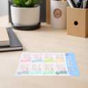 2026 Planner Stickers Monthly Calendar Tabs - 2 Sheets Color-Coded Easy Peel and Stick Adhesive Index Labels for Journals Notebooks and DIY Planning (Multi 1)